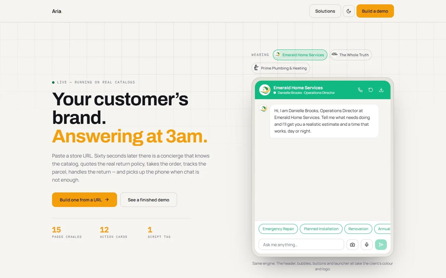 The live product, captured from the running product